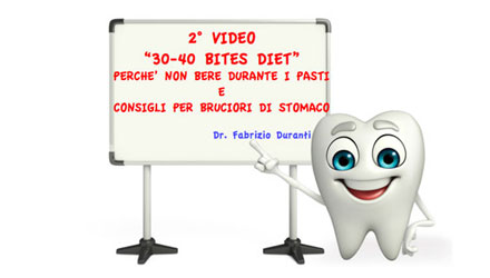 30-40 bites diet Perchè non bere durante il pasto e consigli per bruciori di stomaco